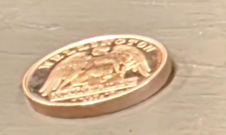 A replica  waterloo medal