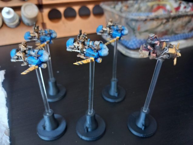 Started on the smaller vehicles with some company jet bikes. They ate on smaller stands and in the rules can pass over the dock terrain.