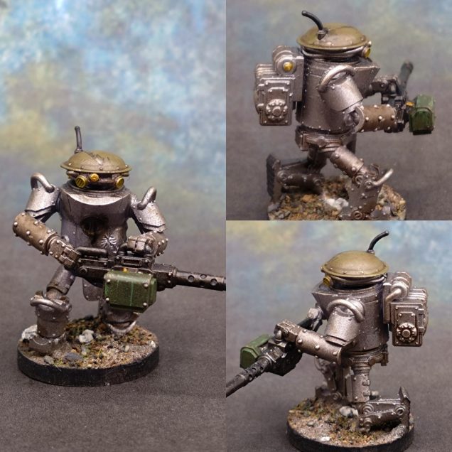The Russian Uniform Vallejo colour is great for British helmets. I used Steel Legion Drab for the equipment/ weapon colours.
