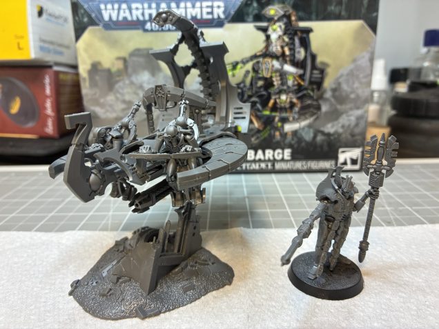 All built and ready for priming, Kam’Ron on a temporary base