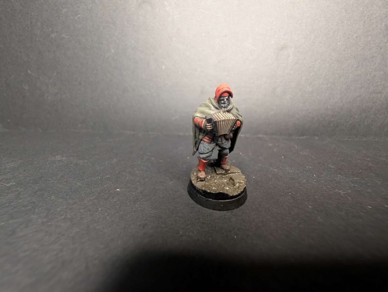 Obviously i couldnt go a month without doing some Trench Crusade, a musician to add to my campaign band.
