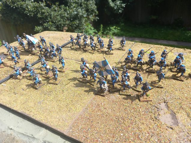This time ive put two boxes of perryminiatures bavarians together to create a force for the kepis and bayonets supplement for muskets and tomahawks. Its a system i enjoy and was happy to see the franco prussian war lists added to the book 