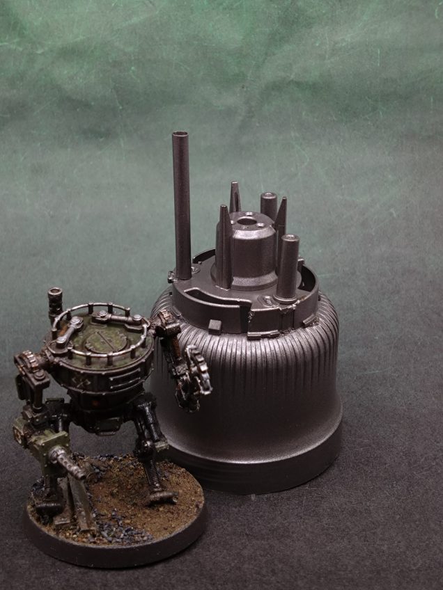 I wanted some of these to look busier with pipes on top and this seemed to work nicely. Though this industrial stuff is cool I also have some packaging parts I had my eye on for Necromumda. But when I imagine the pieces at 15mm instead they make more sense.