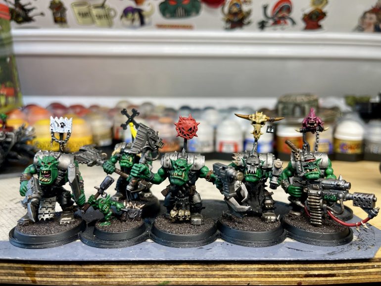 Waaaaagh! Quite a chunk of the horde was knocked out to at least tabletop standard, now onto the rest of my green boyz and their mechanical creations!