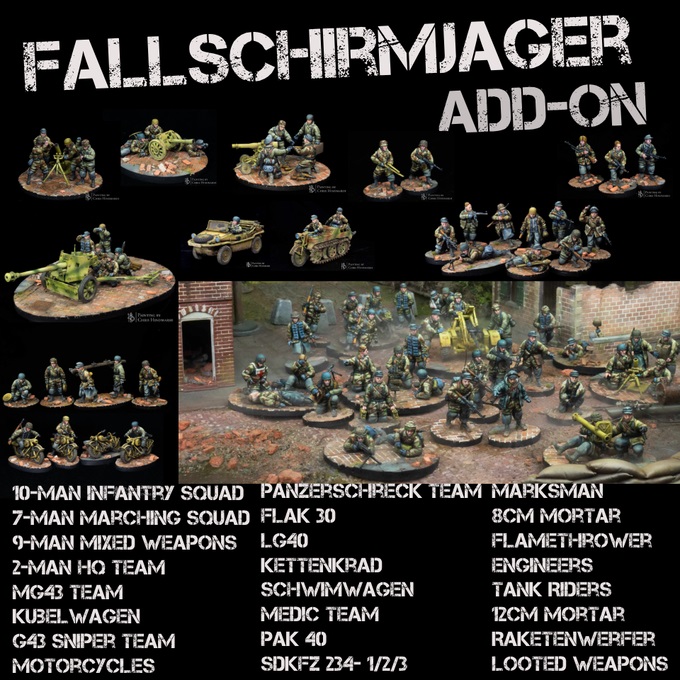 Fallschirmjager Add-On - RKX Miniatures