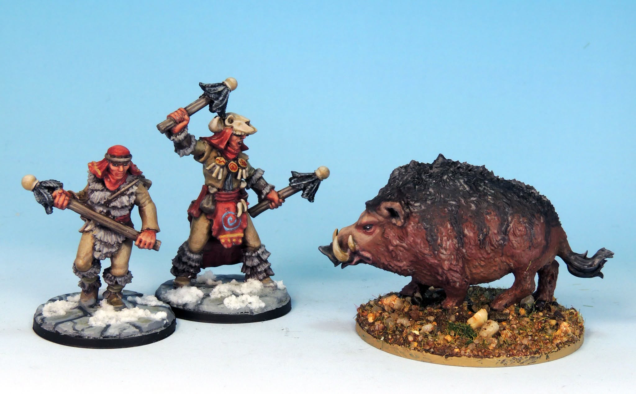 Mythic Boar Scale Comparison - Warriors of Athena