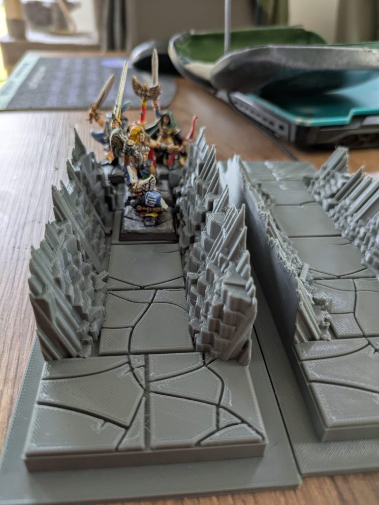 Of all the board sections I've done this is the one I have the most doubts about - I'll paint it up and see how it looks before deciding whether or not it's worked!