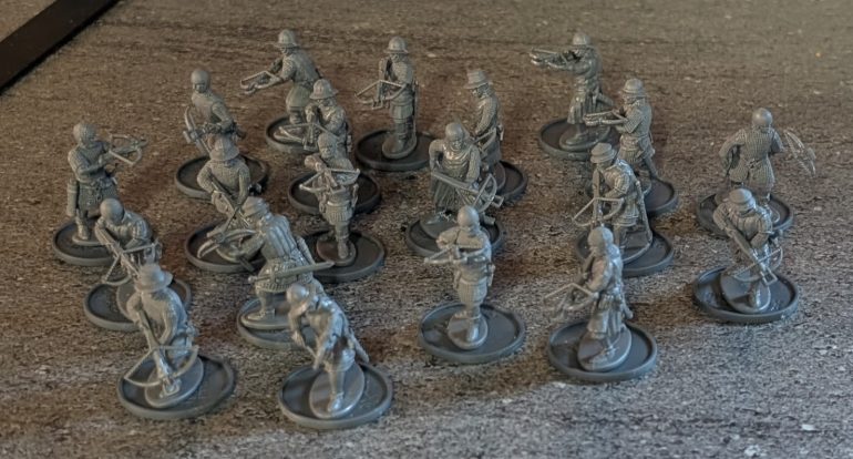 Crossbows. Lots of crossbows