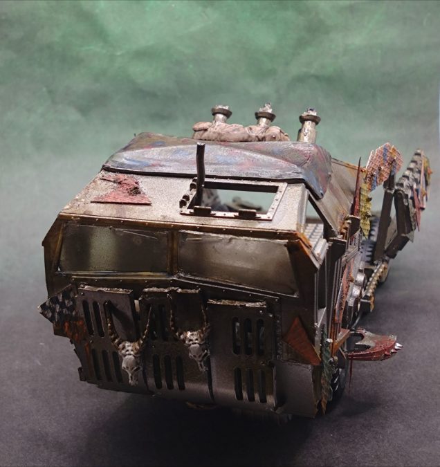 The overall looks a bit too grim and not enough comic Ork, but this will maybe set a tone for the force that I might like in the end.