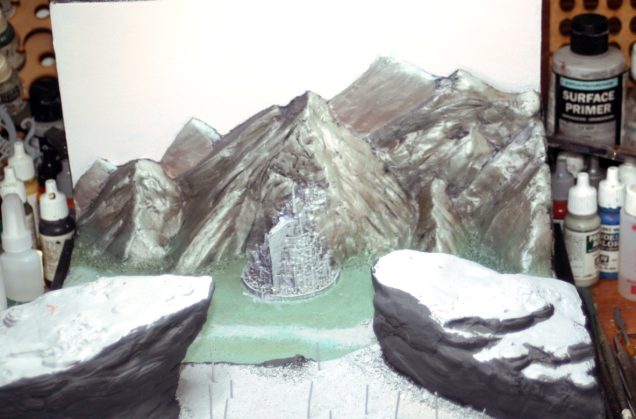 The basic colours painted up.