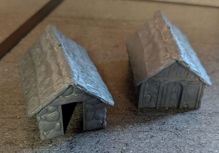A couple of small farm buildings