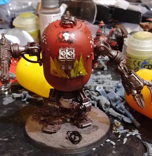 I got quite far into the building and painting when it looked off. I checked the GW models and the teeth were lower set on the face. I think that will help and perhaps set the 