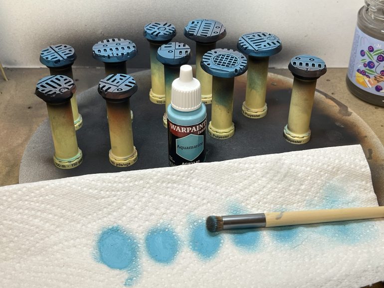 A drybrush to finish and they are done aside from the victory lap in Matt Black.