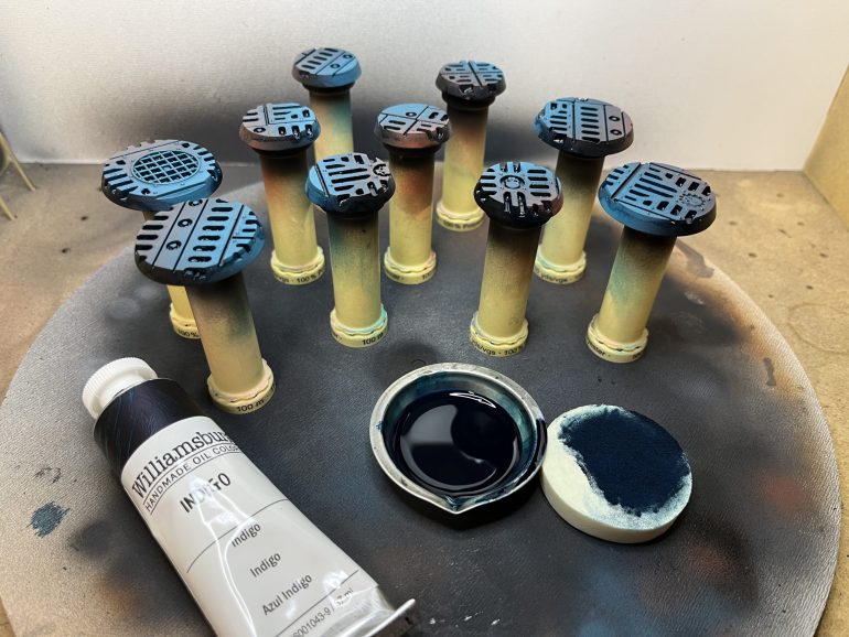 An oil wash.  Again, oil is pretty thematic for AdMech!