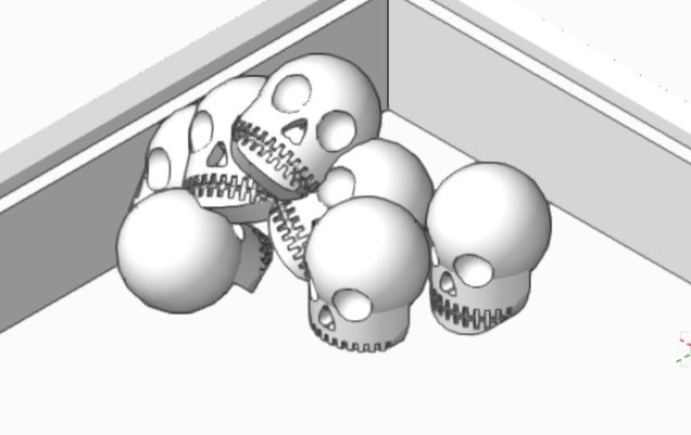 Up close the skulls are nothing special, but as a collective they have worked quite well. The proof will be in the printing!