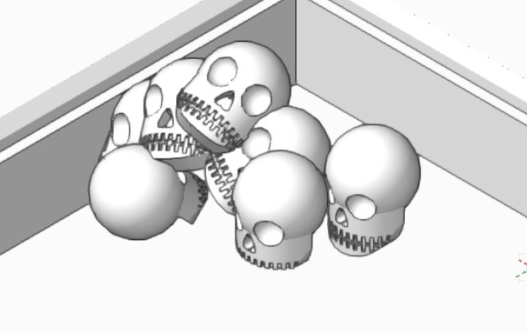 Up close the skulls are nothing special, but as a collective they have worked quite well. The proof will be in the printing!