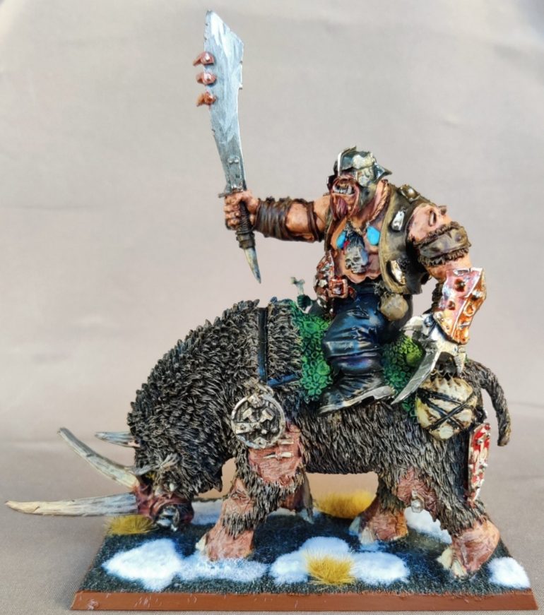 Mournfang cavalry captain