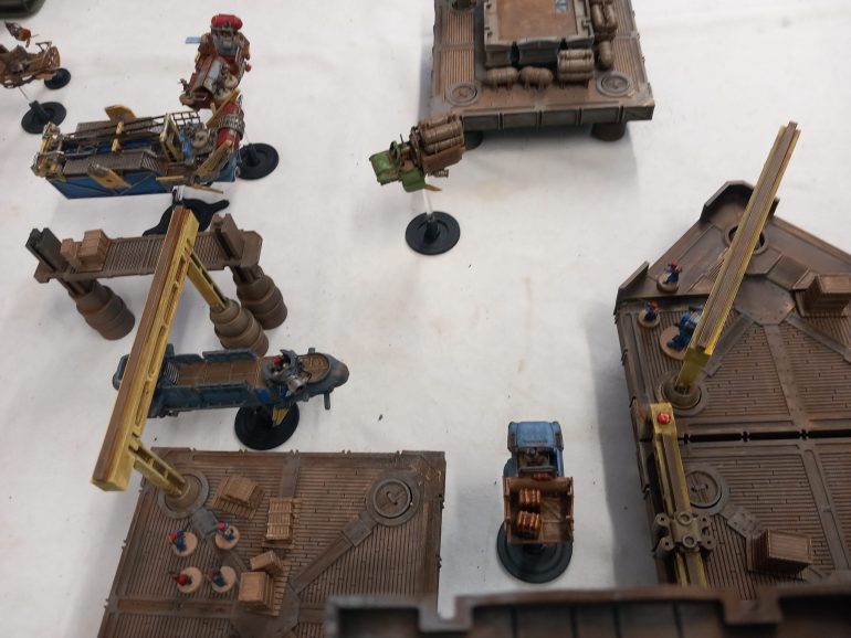 More civilian traffic enters the area as our lone docker with his borrowed fuel heads to the company dock