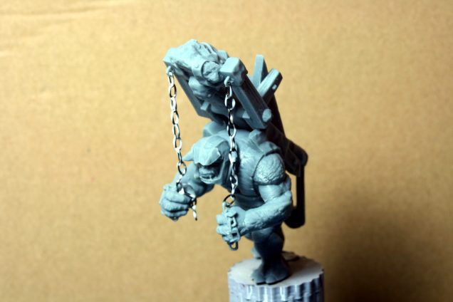 I attached the new chain and added PVA glue to stabilize and thicken.
