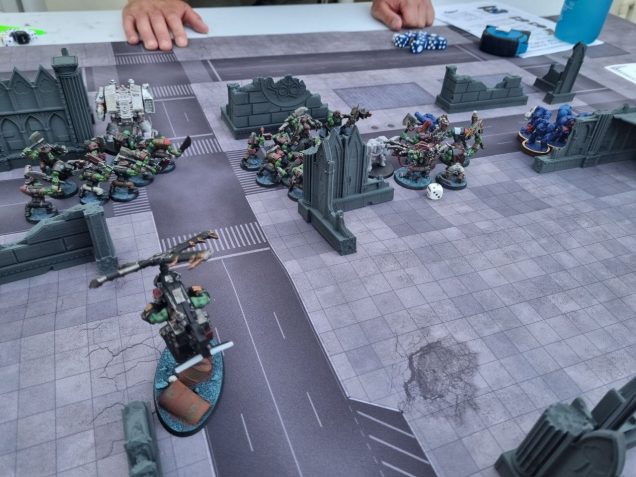 The boyz and Nobz get stuck in