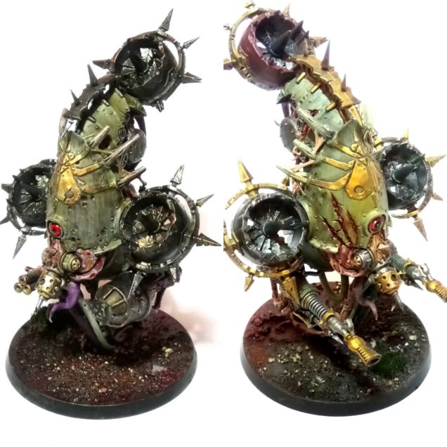 The other two bloat drones (standard from Dark Imperium push fit and kitbashed one).
