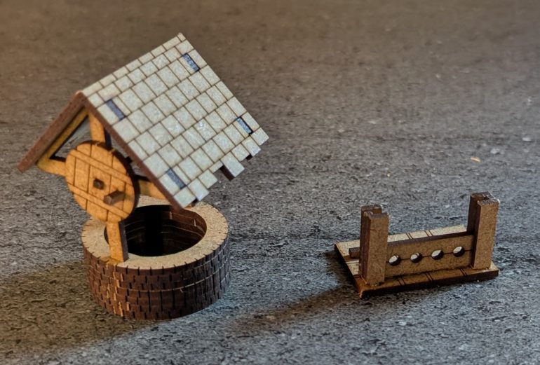 A well and set of stocks