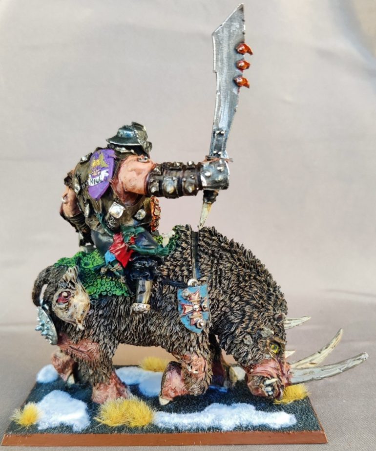 Mournfang cavalry captain