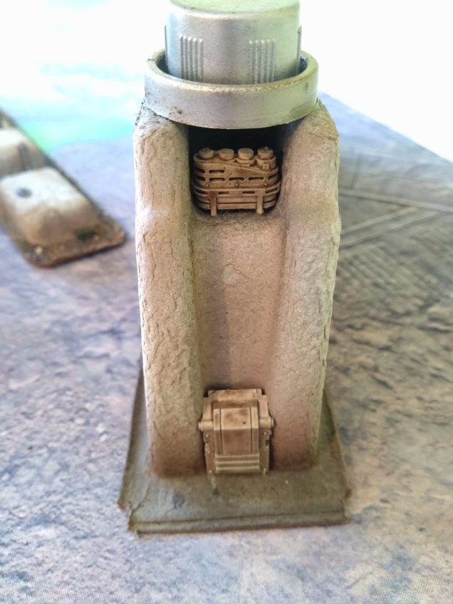 The blast doors look great. I don't know their original use in 40k, but after cutting down and gluing together they fitted just right.