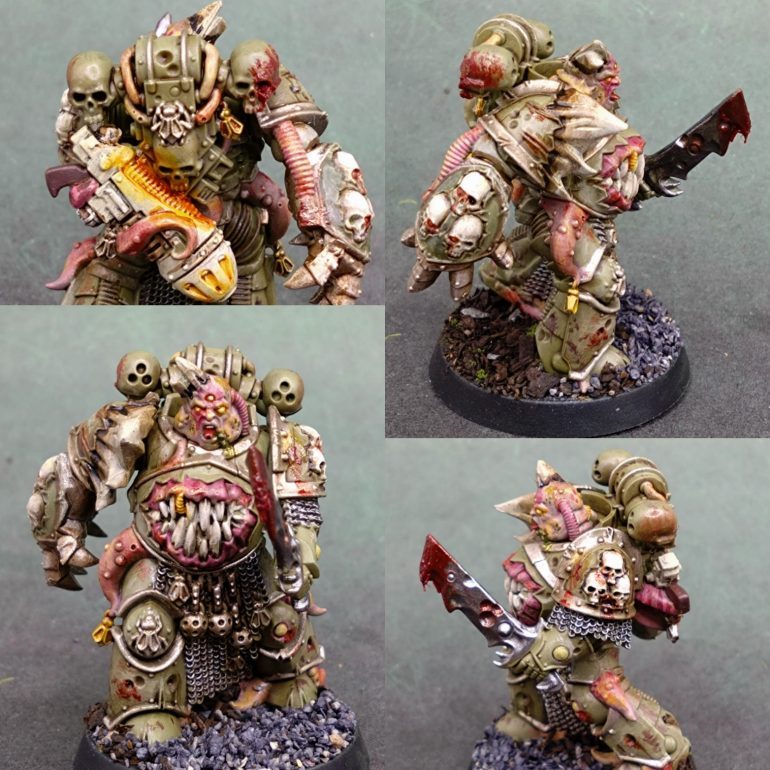 I was scrambling for options for my 100 pledge and found a fun sprue. These were the champion and couple of marines that came out just after the Dark Imperium box. Adding variety whilst people were still hungry for more options.