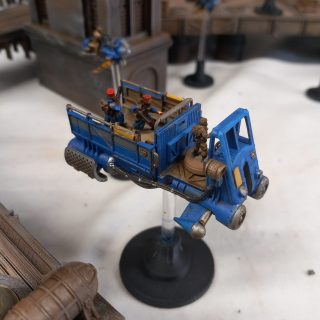 Trucks and landing barges
