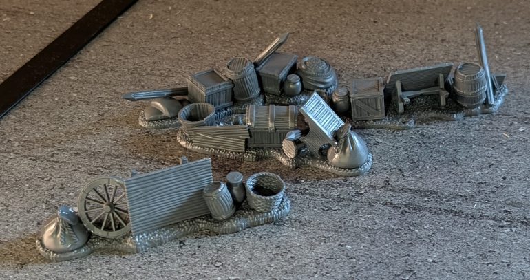 The barricades that came in the starter box