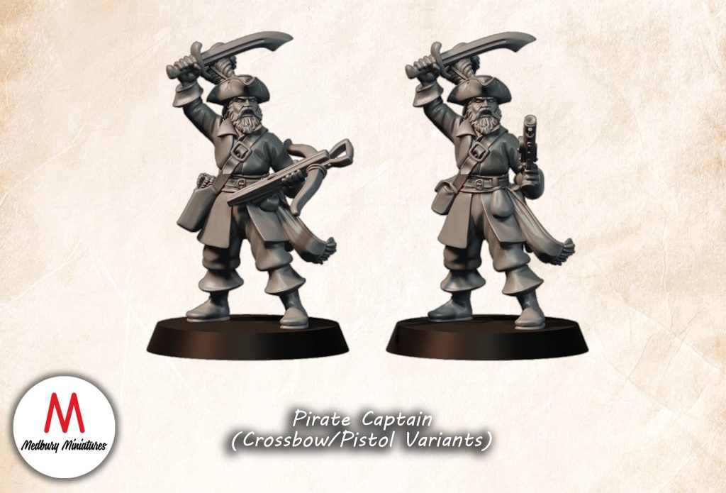 Pirate Captain - Medbury Miniatures