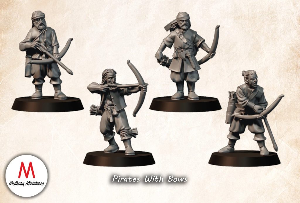 Pirates with Bows - Medbury Miniatures