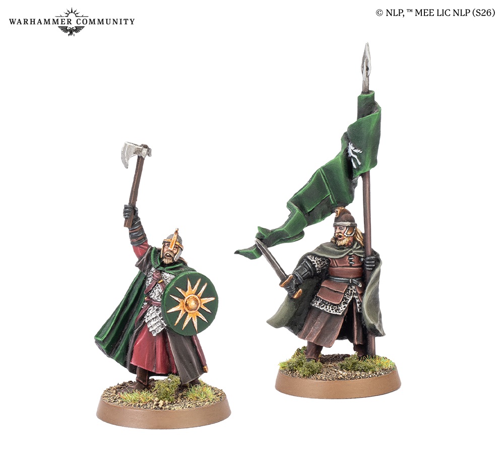 Rohan Captain & Banner - Middle-earth Strategy Battle Game