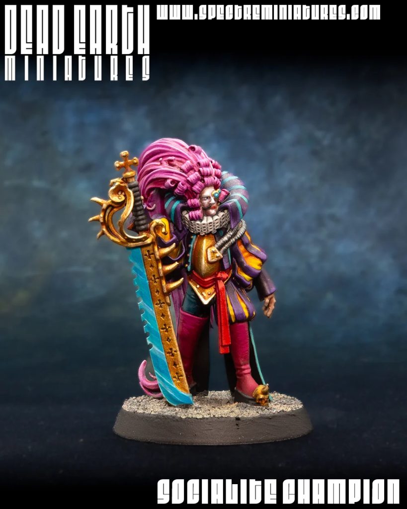 Socialite Champion with Sword - Dead Earth Miniatures