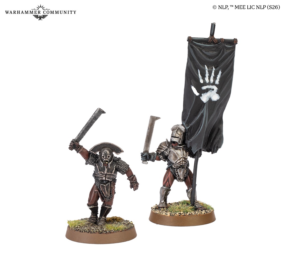 Uruk Hai Captain & Banner Alt - Middle-earth Strategy Battle Game