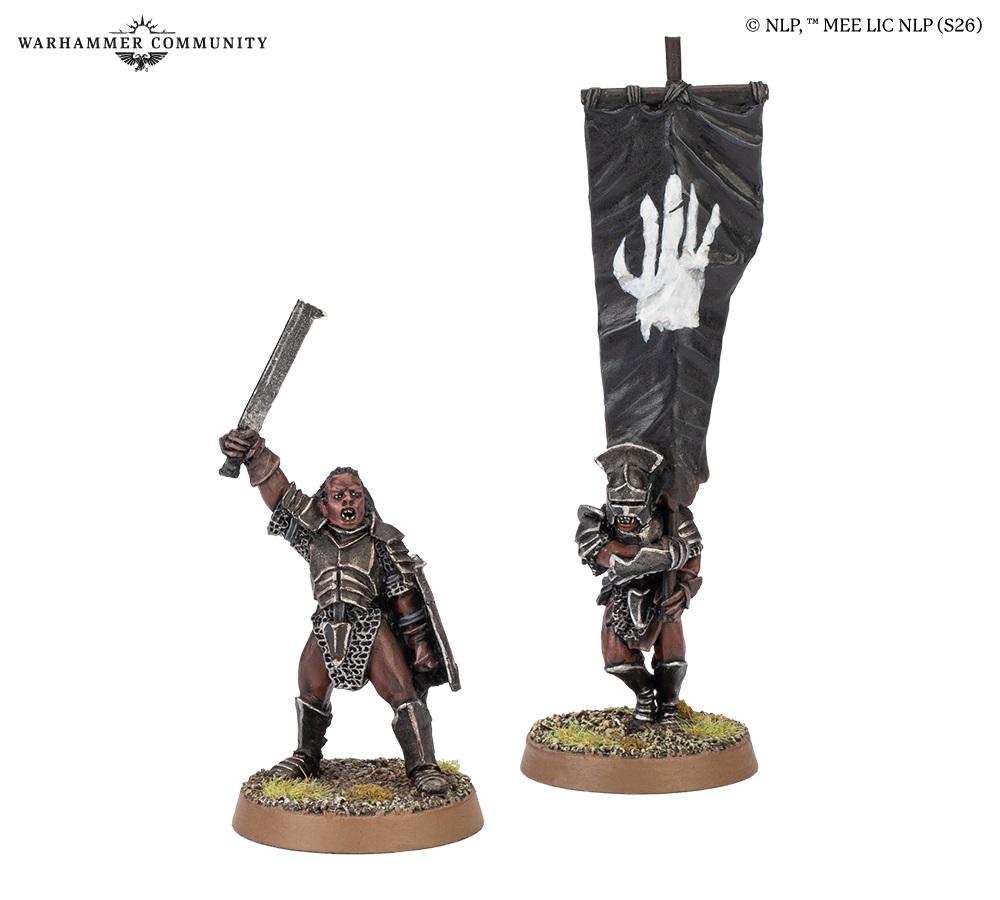 Uruk Hai Captain & Banner - Middle-earth Strategy Battle Game