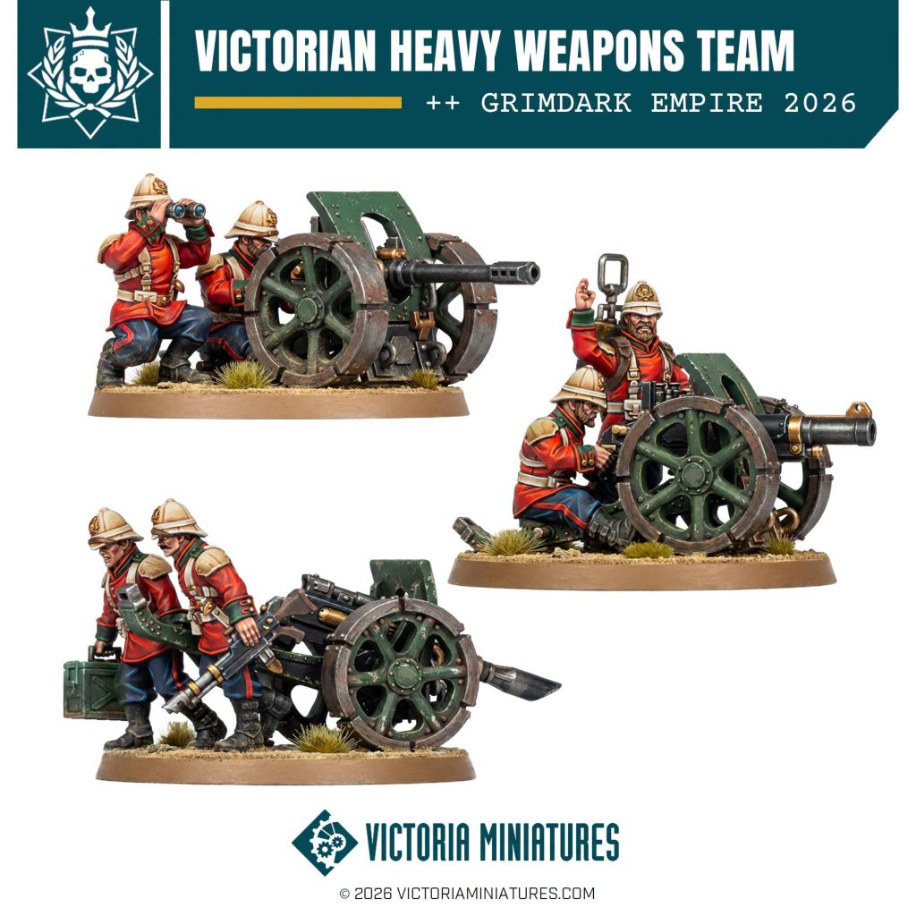 Victorian Heavy Weapons Team - Group - Victoria Miniatures