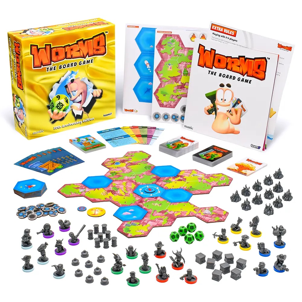 Worms The Board Game - 30th Anniversary Edition - Mantic Games