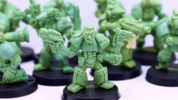 BeQuest Sculpt New 28mm Retro Sci-Fi Space Shark Squad