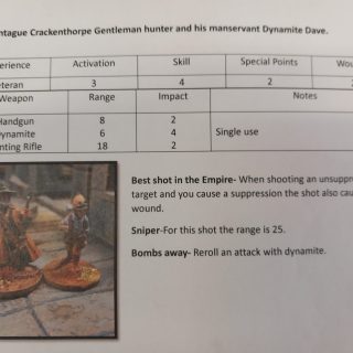 Character sheets