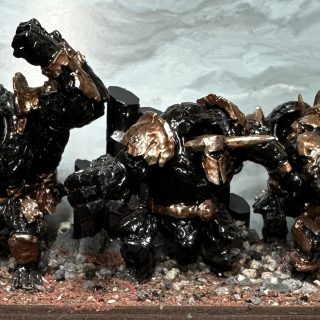 Abyssal Dwarfs: Painting Obsidian Golems