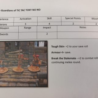 Character sheets