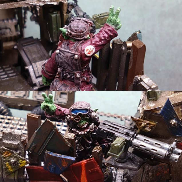 Wanted to find a use for him. I made up some headcannon as to why he's there. This helped with a name for the Trukk also.