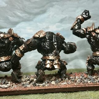 Abyssal Dwarfs: Painting Obsidian Golems
