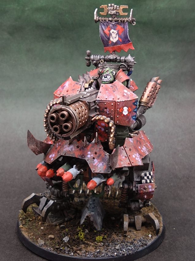 I primed it black and did a zenith of Leadbelcher. Next time might do that for the legs, but maybe not for the other parts.
