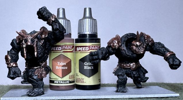 Abyssal Dwarfs: Painting Obsidian Golems