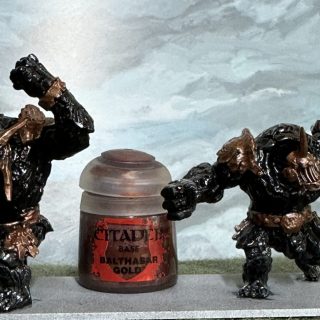 Abyssal Dwarfs: Painting Obsidian Golems