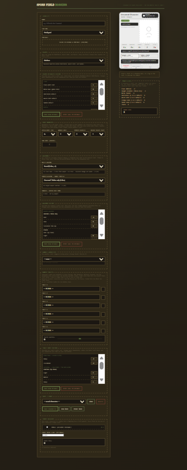 every stat in the game can be edited here, it makes tweaking and adding new stuff so much easier. its web based so works on  everything though a browser. it will be downloadable so will work offline too.