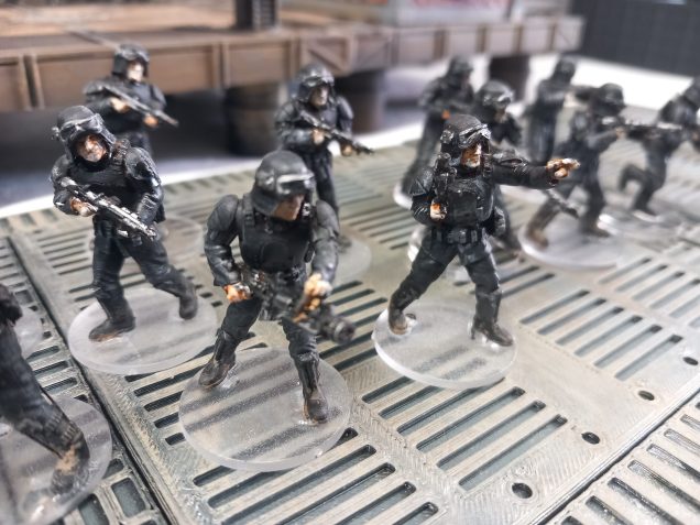 Because of the more generic nature of these troops I went for clear bases